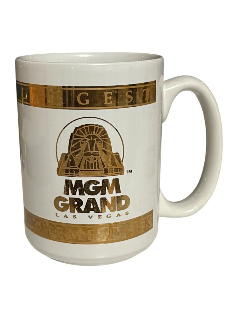 Vintage 1993 MGM Grand Las Vegas World's Largest Hotel Casino Theme Park Mug